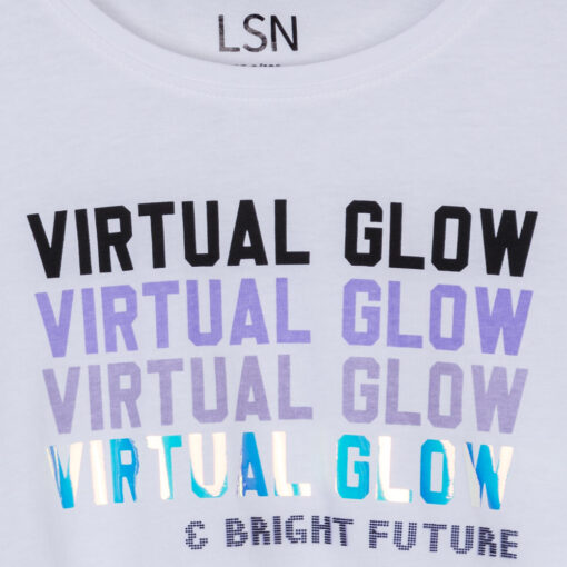 ΜΠΛΟΥΖΑ CROP VIRTUAL GLOW LOSAN - Image 3