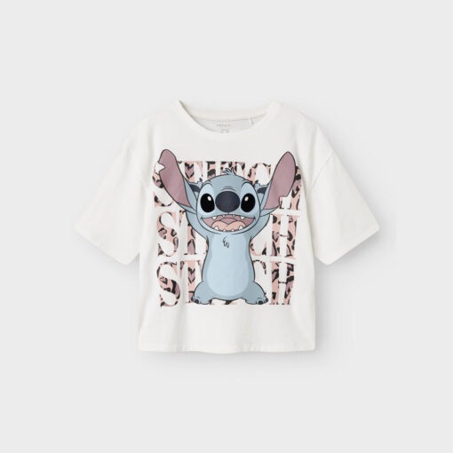 ΜΠΛΟΥΖΑ STITCH ΛΕΥΚΟ ORGANIC NAME IT