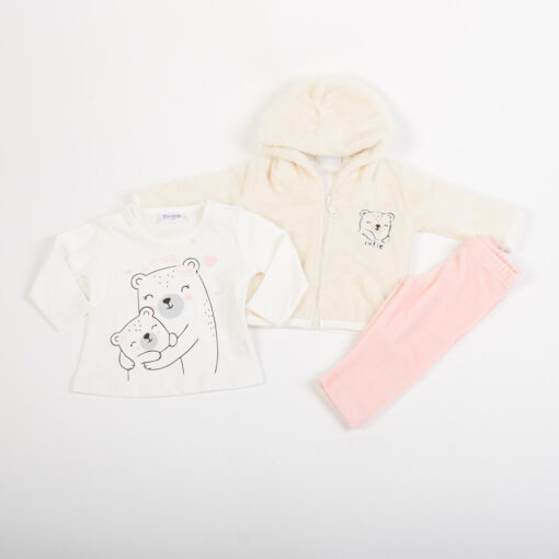 SET ΚΟΛΑΝ ΜΕ ΖΑΚΕΤΑ CUTIE ΕΚΡΟΥ TRAX