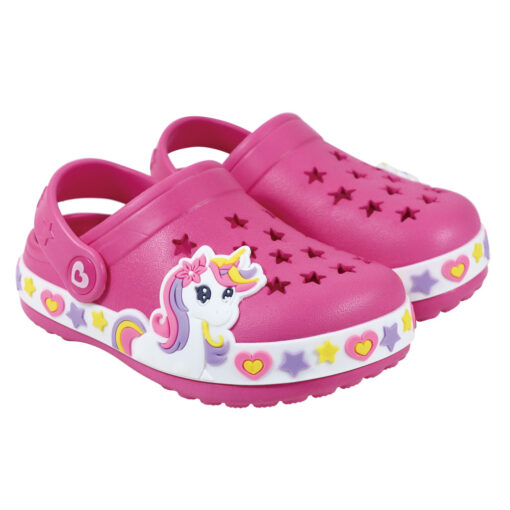 Alternative view of ΣΑΝΔΑΛΙΑ CLOGS UNICORN ΦΟΥΞΙΑ DISNEY