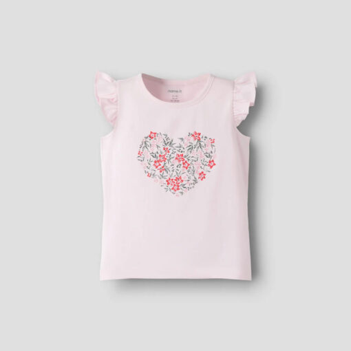 Alternative view of SET ΚΟΛΑΝ FLOWER HEART ΡΟΖ ORGANIC NAME IT