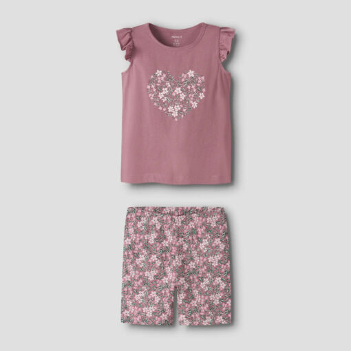 SET ΚΟΛΑΝ FLOWER HEART ΣΑΠΙΟ ΜΗΛΟ ORGANIC NAME IT