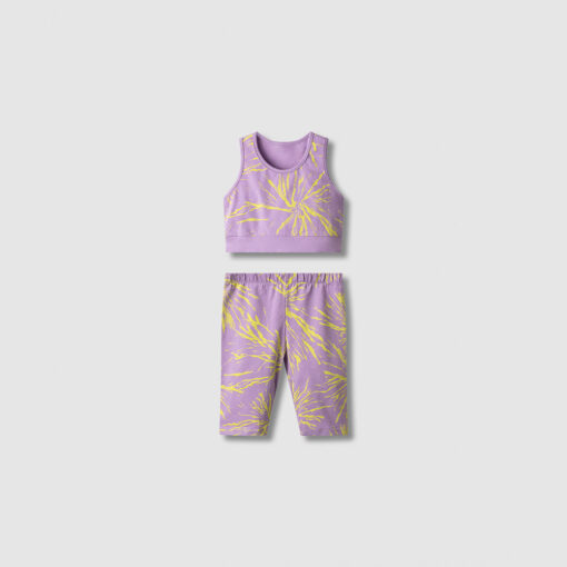 SET ΚΟΛΑΝ ALL OVER PRINT ΛΙΛΑ NEK